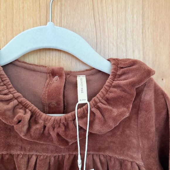 Quincy Mae Baby Velour Dress - 18-24 months - Picture 3 of 5